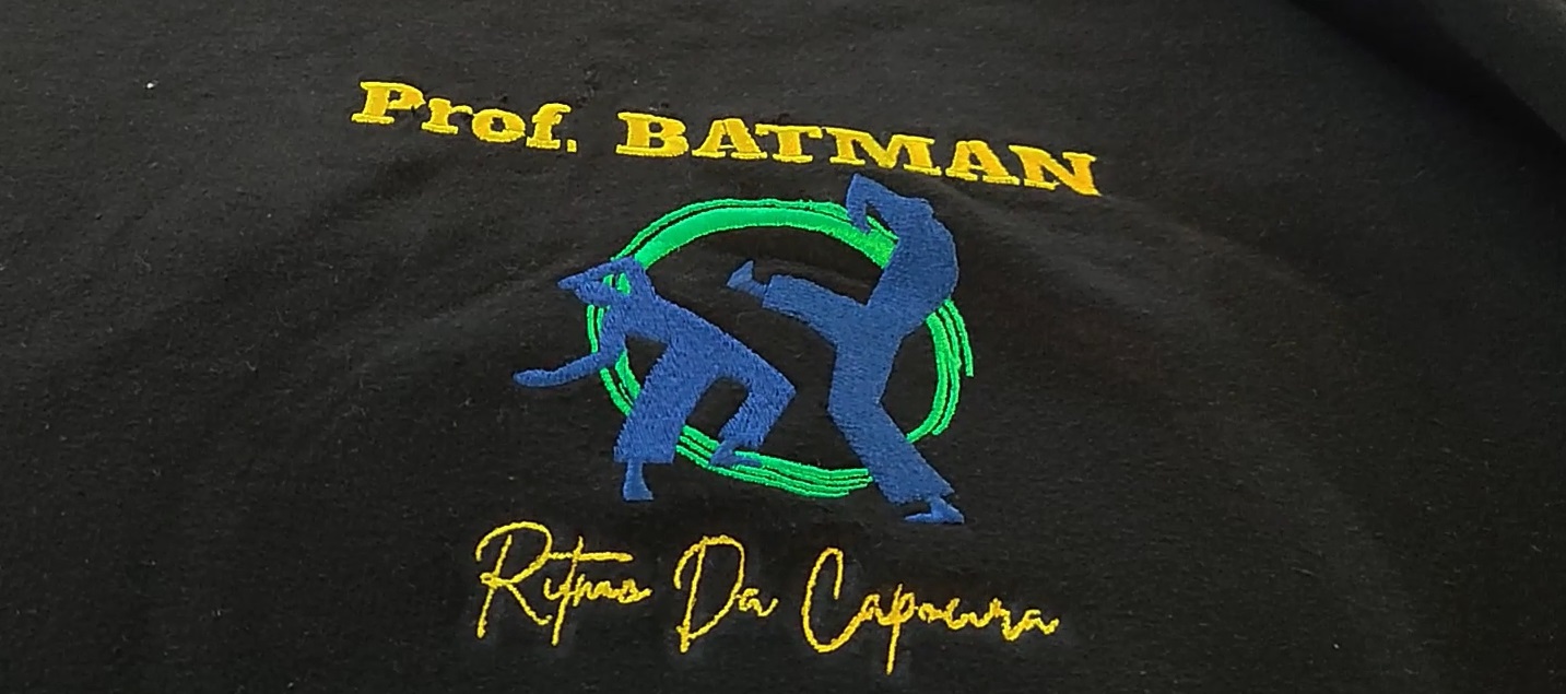 Broderie personnalisée réalisée pour un club de capoeira